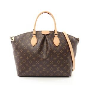 Louis Vuitton Boetie NM Handbag Canvas Leather Monogram Brown